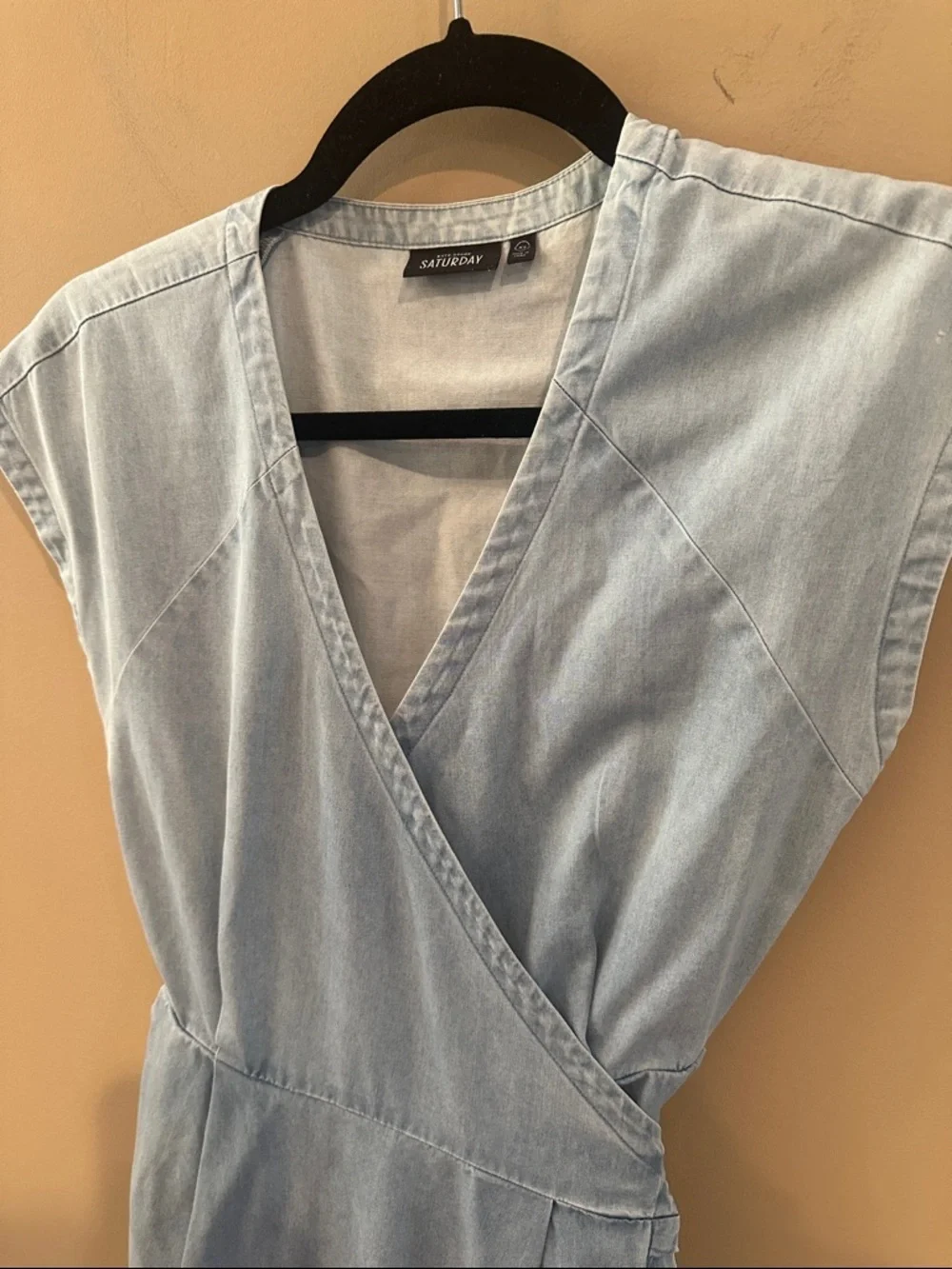 Kate Spade Saturday denim wrap dress XS